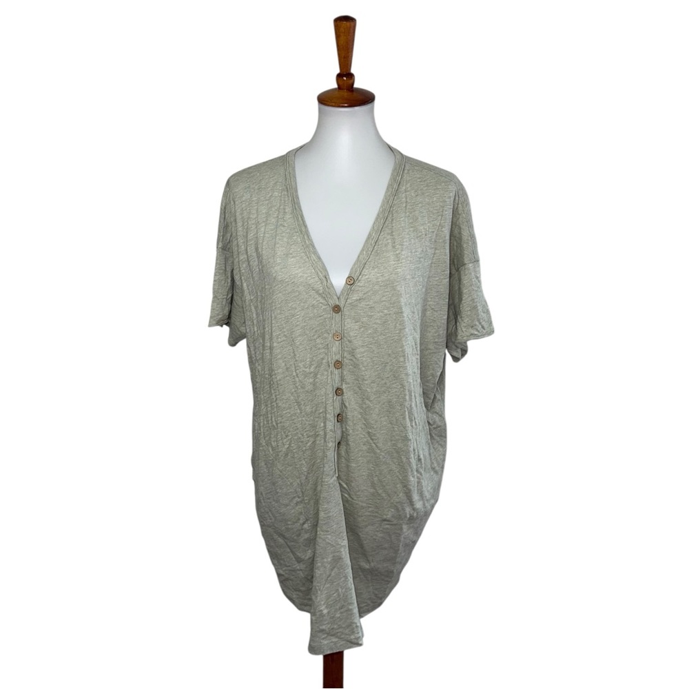 Intimately Free People Tunic Heathered Green Size Small